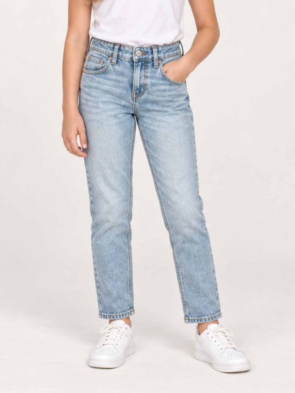 Cat & Jack Light Blue Kids Slim Adjustable Waist Jeans 12y